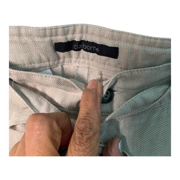 Claiborne Oatmeal Wide Leg Pull-on Cargo Pants Size M‎ - Picture 5 of 6